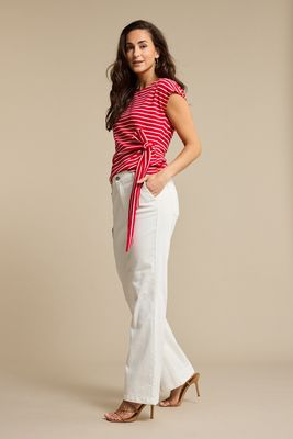Jeans Bibette Off-White &amp; Buttons
