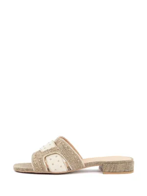 Joni | Slipper Goud/Taupe/Beige