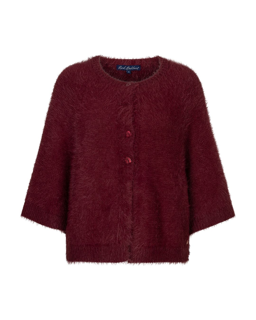 Cardigan fuzzy poncho