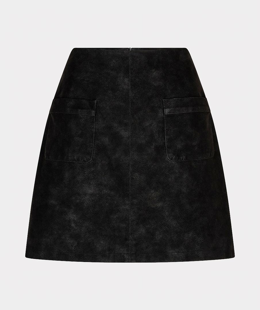 Skirt pockets structured PU
