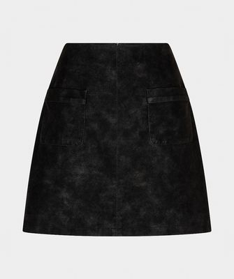 Skirt pockets structured PU