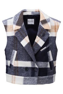 Gilet met ruitmotief