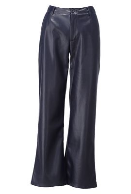 Broek in lederlook
