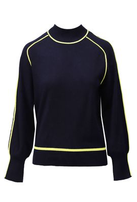 Pullover opstaande kraag &amp; bies