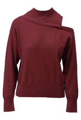 Pullover opstaande kraag &amp; off shoulder