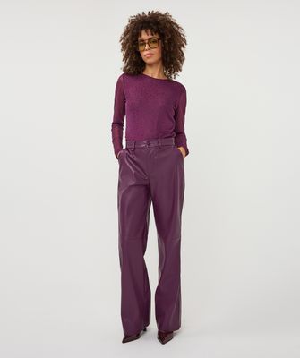 Trousers wide PU