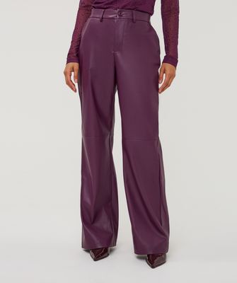 Trousers wide PU
