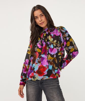 Blouse scarf Glowing Blossom