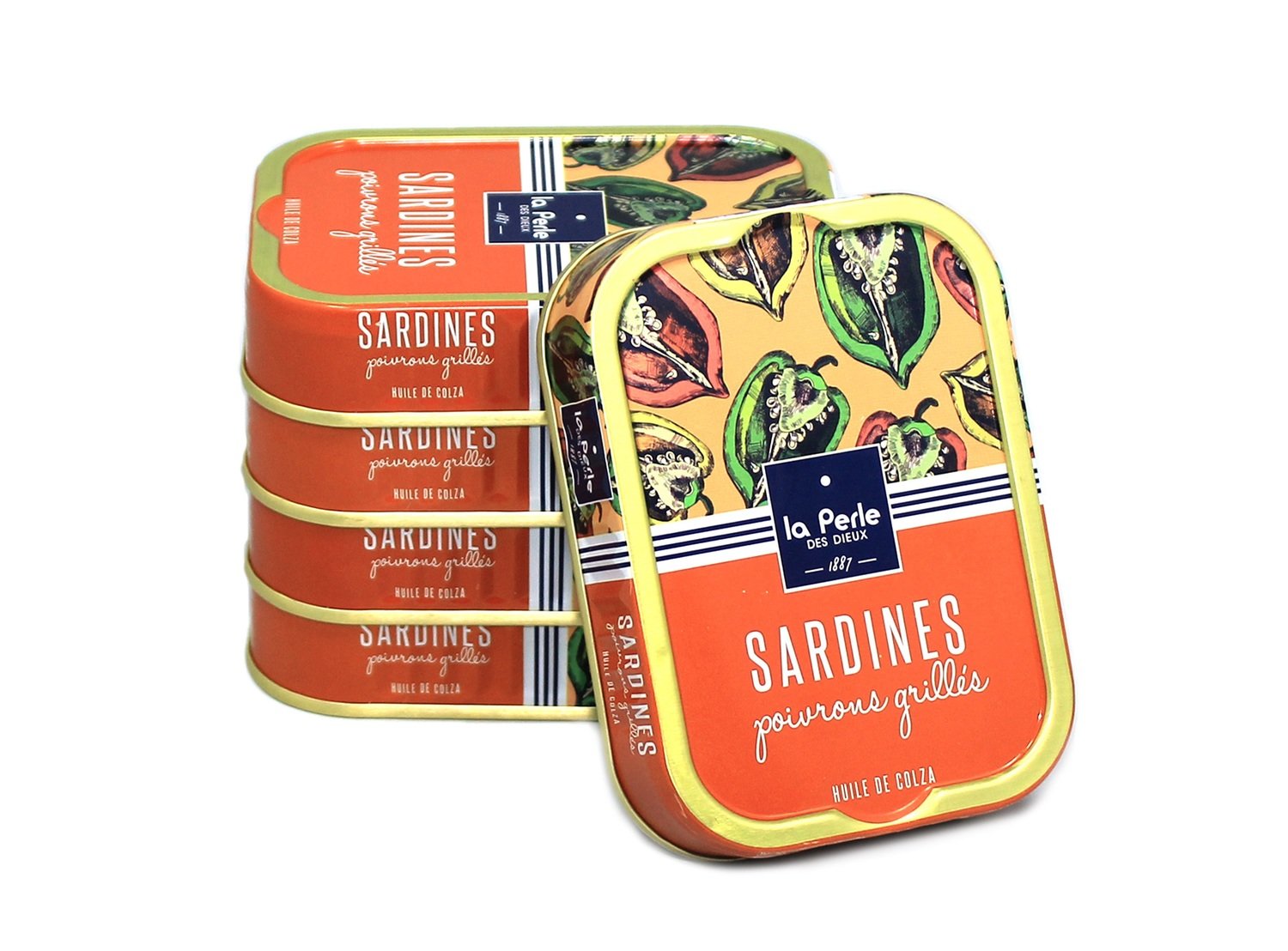 La Perle des Dieux Sardines Poivrons Grillés La Perle des Dieux Sardines Poivrons Grillés