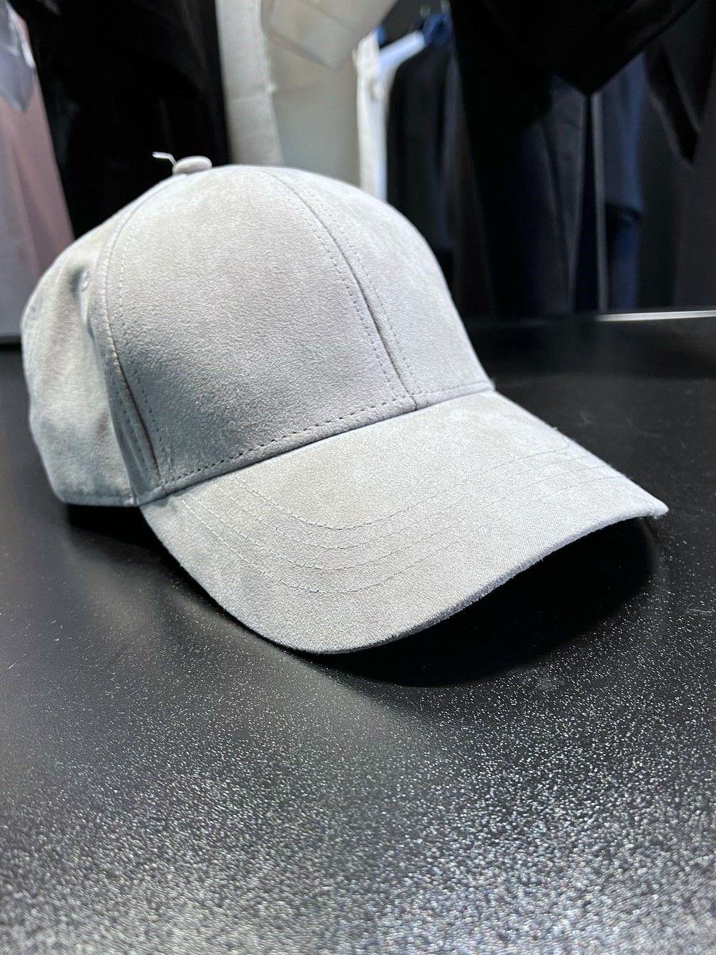 Suede cap