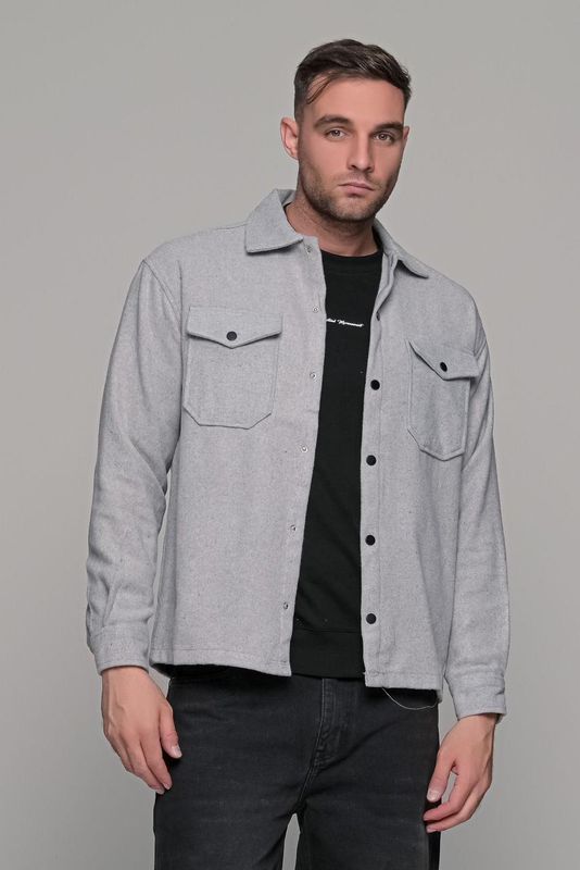 Wool-Blend Overshirt
