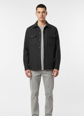 Wool-Blend Overshirt
