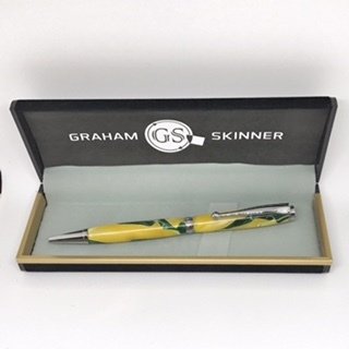 Bailey Chrome Pen in Yellow/Green