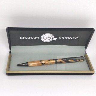 Bailey Gunmetal Pen in Orange