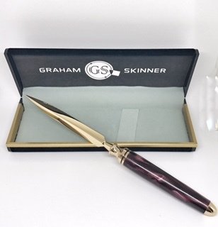 Double Great Letter Opener in Maroon