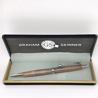 JP Rhodium Pencil in Walnut
