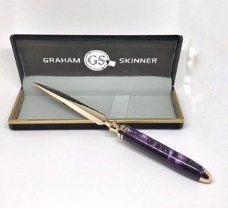 Double Great Letter Opener in Purple