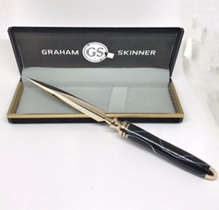Double Great Letter Opener in Black