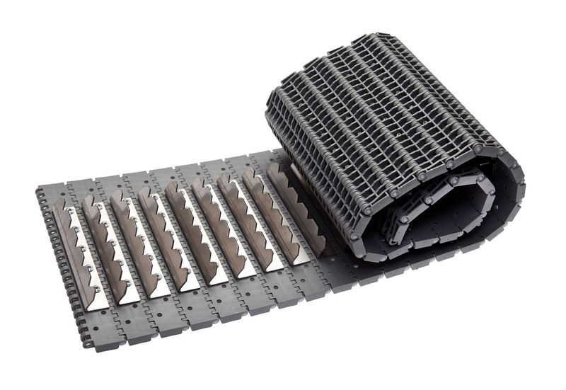 Transport Belt Complete 1.0m x 203mm with Flights