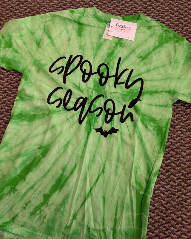 SPOOKY TIE DYE TSHIRT
