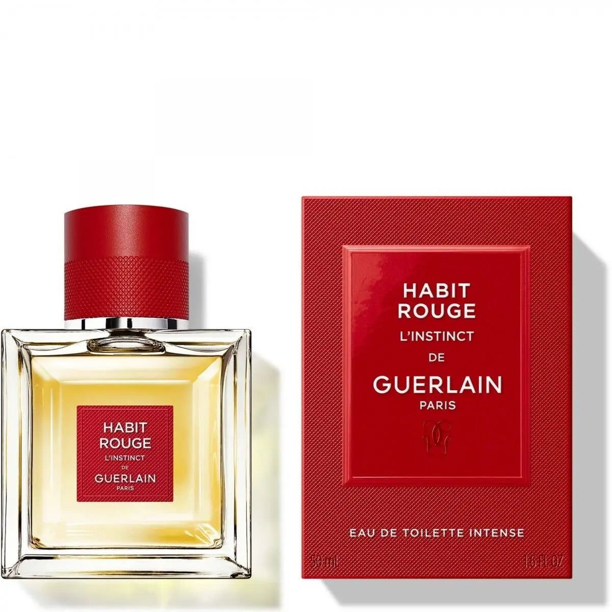 Habit Rouge L'instinct By Guerlain For Men 1.6 oz Eau De Toilette Spray - perfumesandrea