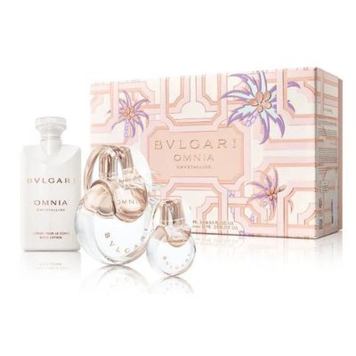 Omnia Crystalline By Bvlgari For Women (3pc Gift Set) - perfumesandrea