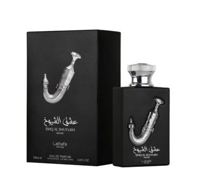 Ishq Al Shuyukh Silver By Lattafa Unisex 3.4 oz EDP Spray - perfumesandrea