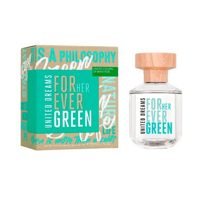 United Dreams Forever Green For Her By Benetton For Women 2.7 oz EDT Spray - perfumesandrea