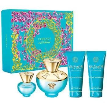 Versace Dylan Turquoise Pour Femme (4pc Gift Set) For Women EDT - perfumesandrea