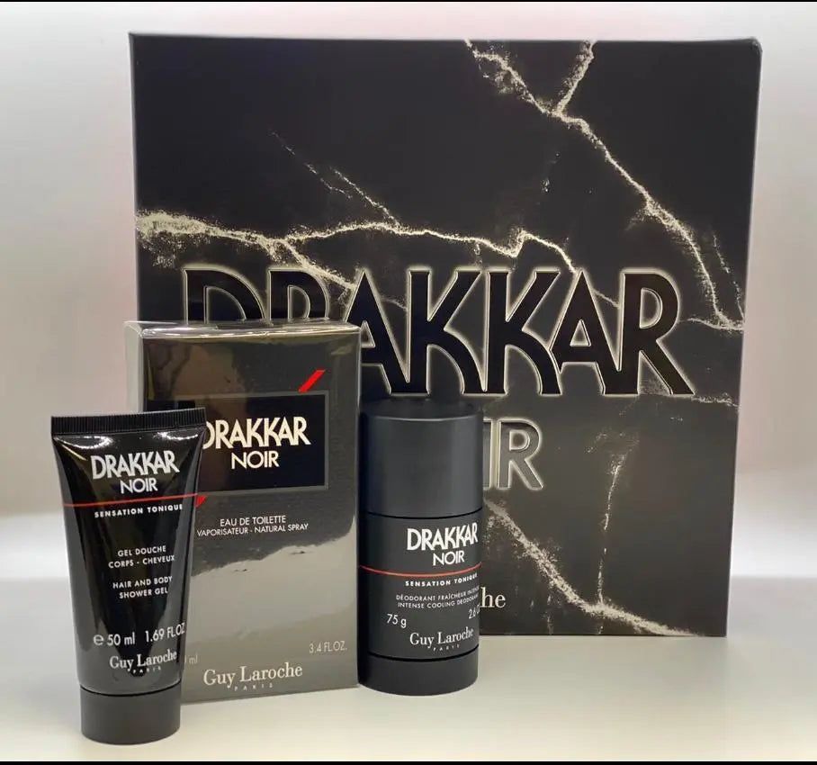 Drakkar Noir Set 3p 3.4oz M EDT