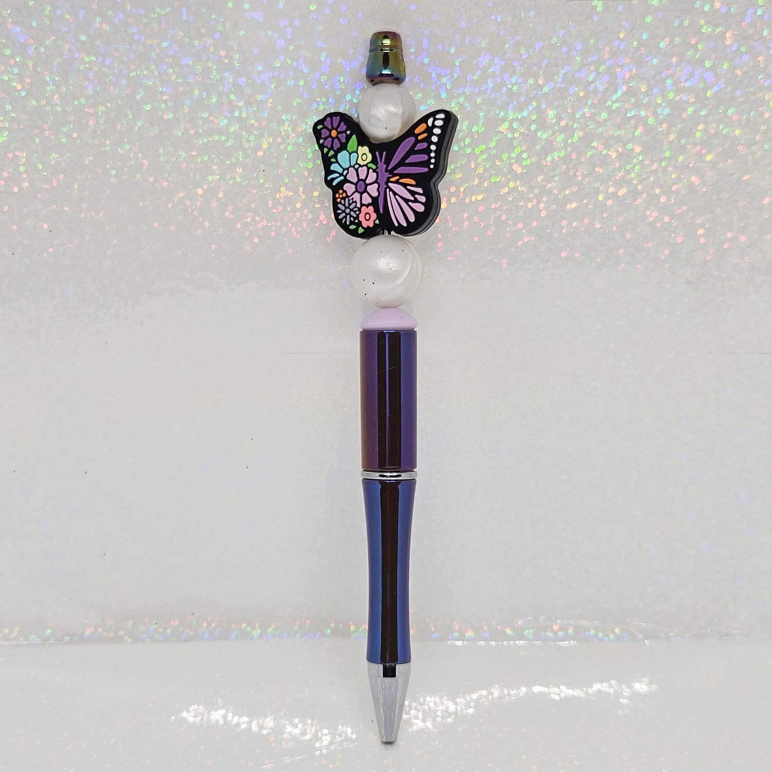 Purple Butterfly Ink Pen