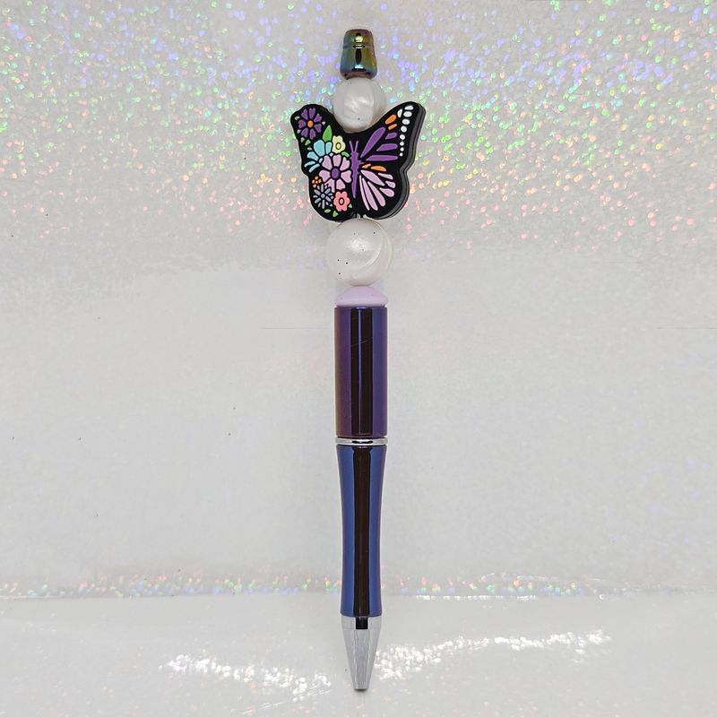 Purple Butterfly Ink Pen