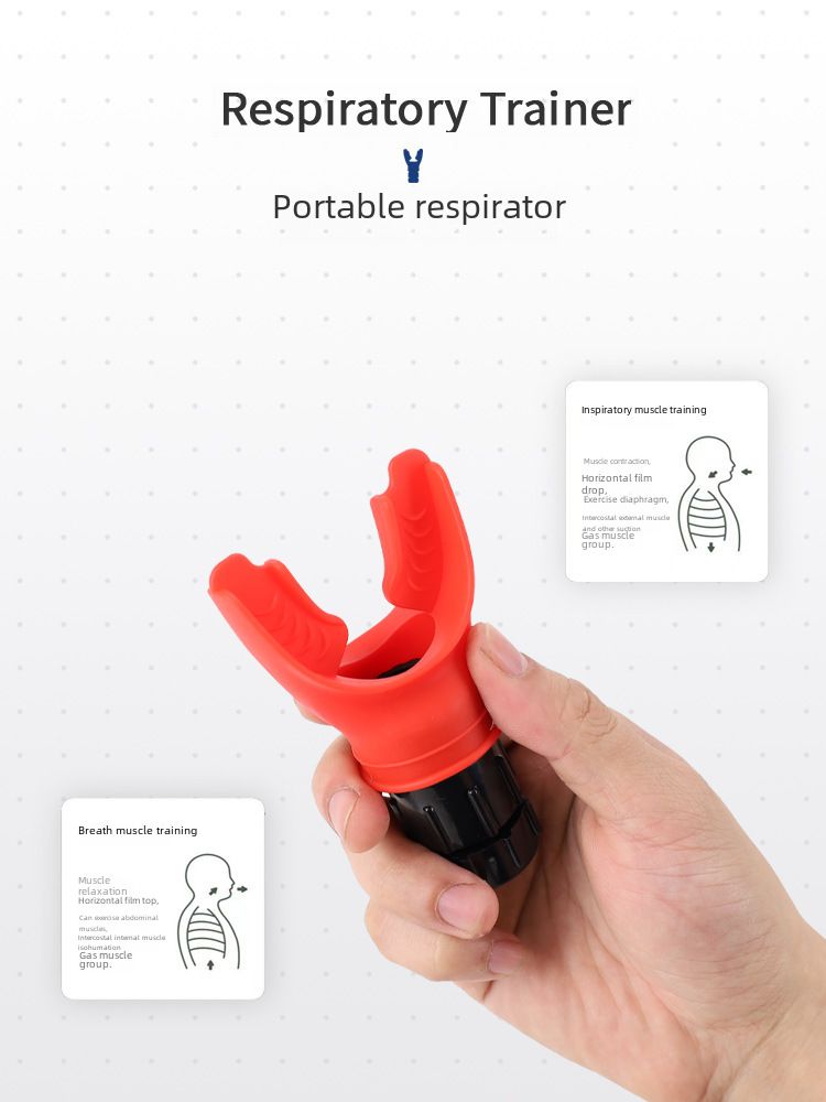 Popular Cross-border Fitness Trainer Portable Lung Capacity Abdominal Breathing Trainer Adjustable Resistance