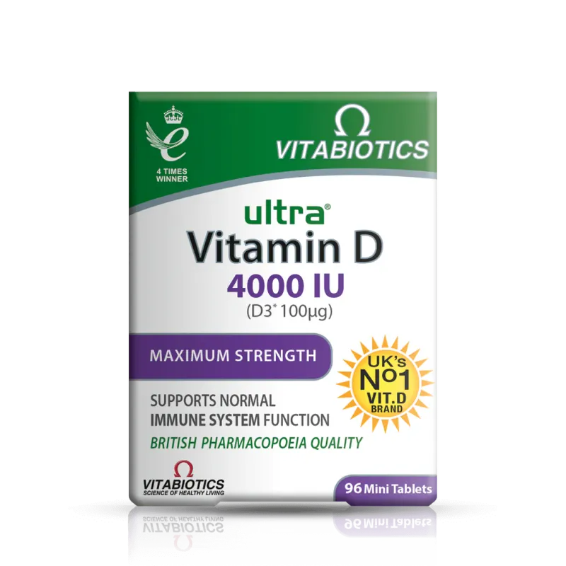 Ultra Vitamin D 4000IU 96 Tablets