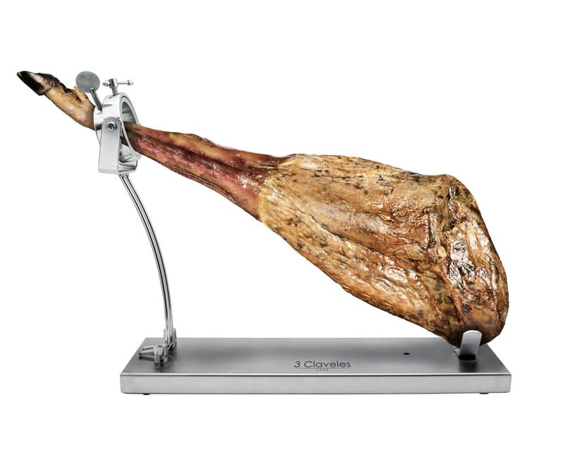 Soporte Jamonero Inoxidable y Plegable.