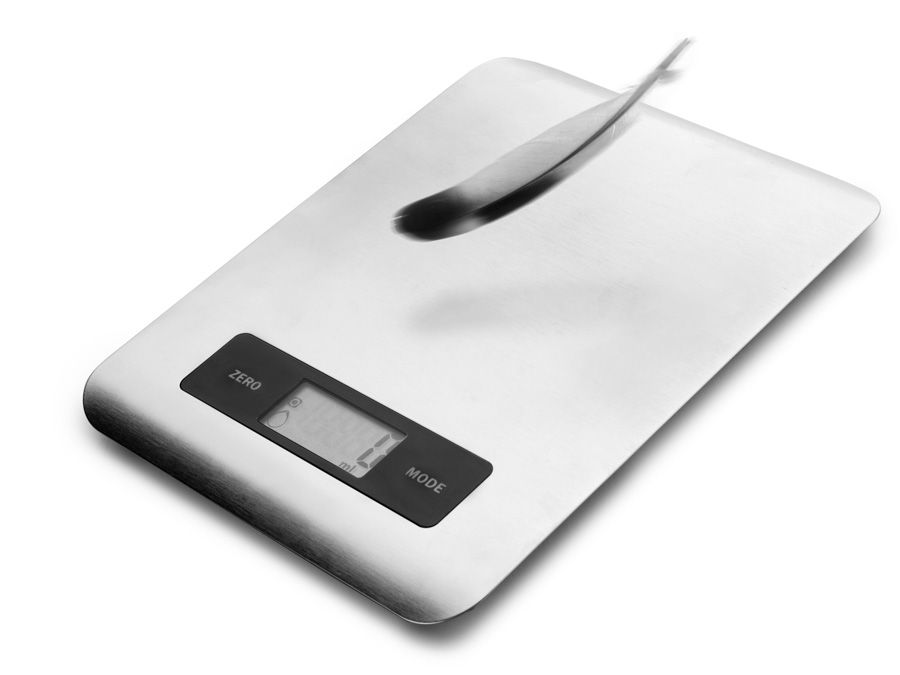 Báscula digital inoxidable max.5kg.