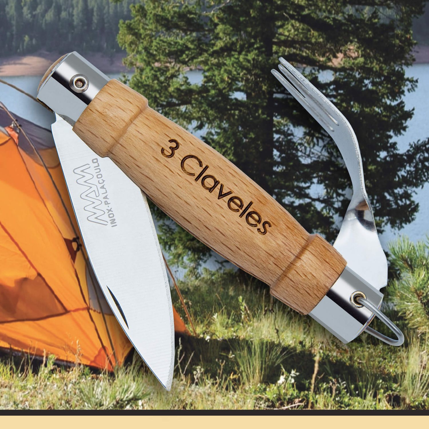 Navaja 3Claveles Tenedor.