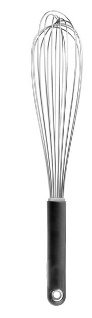 Batidor 30cm.mango termosellado.