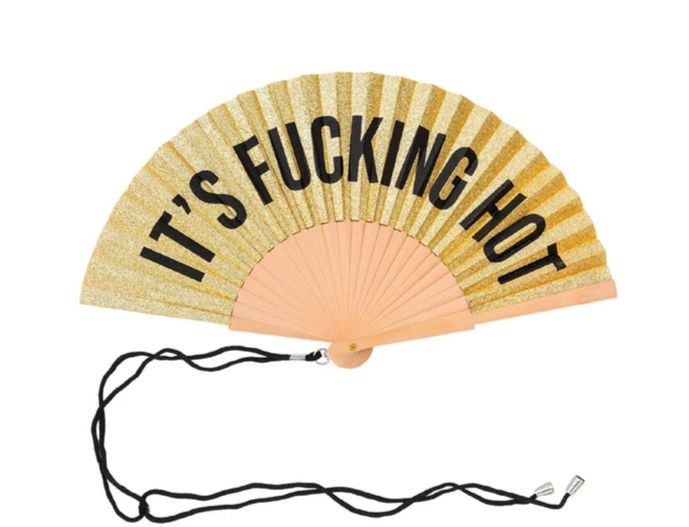 Abanico “It’s fucking hot” Glitter.