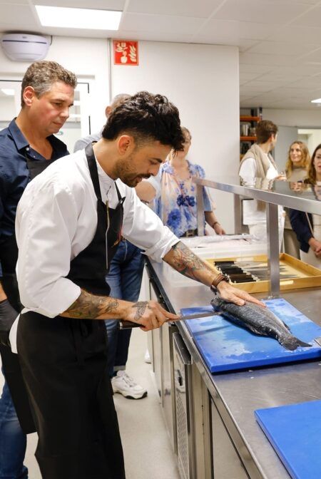 Cuchillo kai Shun filetear .