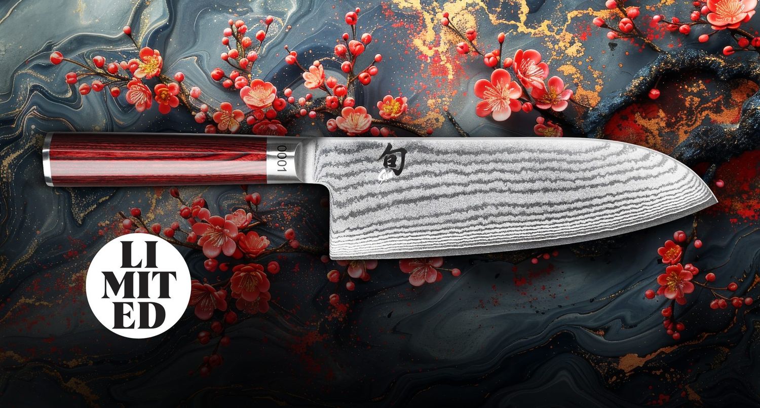 Cuchillo Kai Shun Classic Red Santoku .