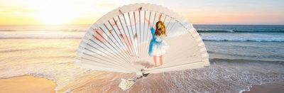 Abanicos pintados a mano