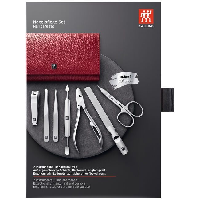 Estuche Zwilling  7-pzs Rojo.