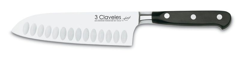 Cuchillo 3Claveles Santoku .