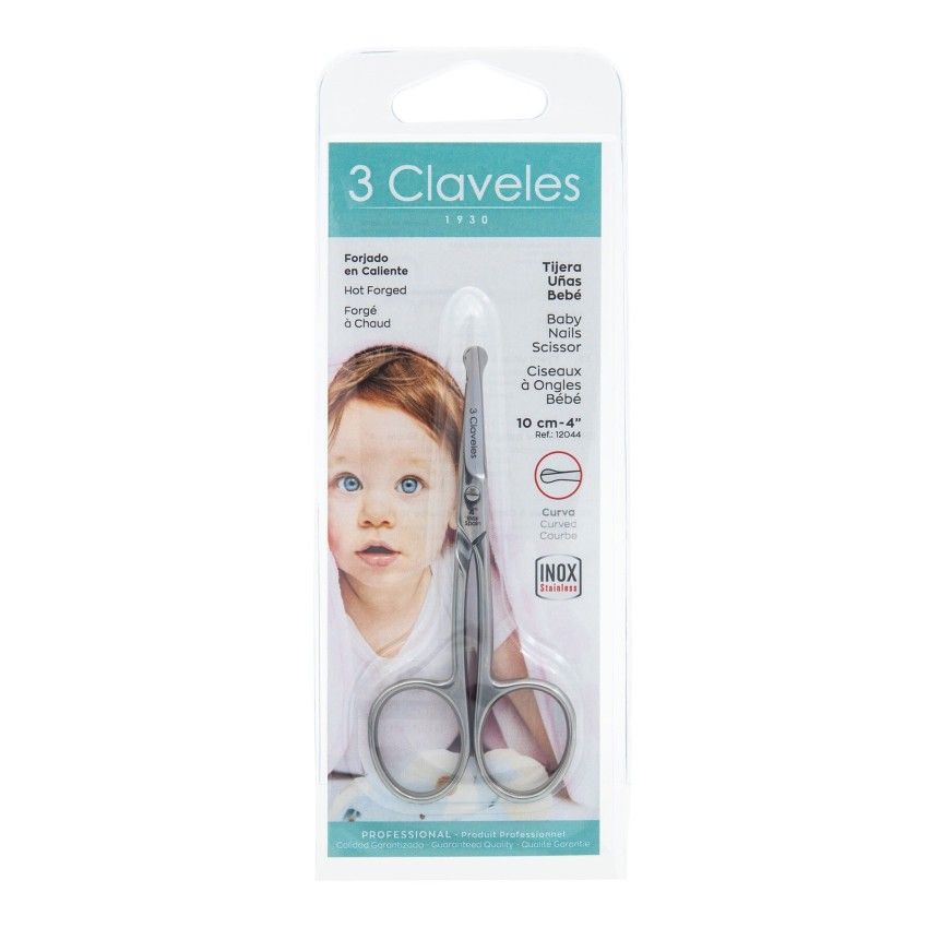 Tijera 3Claveles Uñas Bebé.