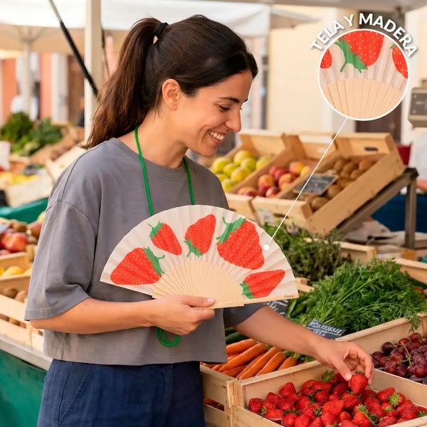 Abanico “Fresas”
