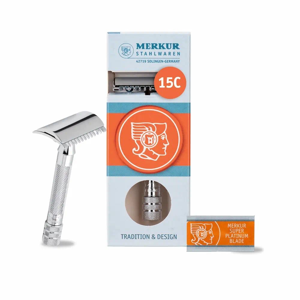 Maquinilla Merkur de afeitar.