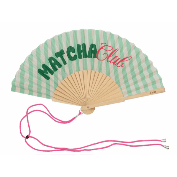 Abanico “Matcha club”.