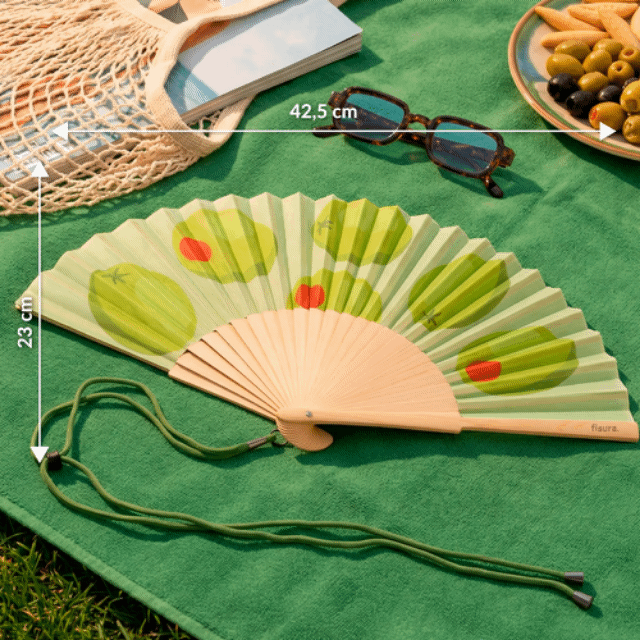 Abanico “Aceitunas”.