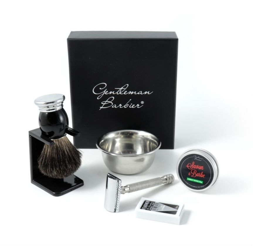 Kit Gentleman Barbier afeitado.
